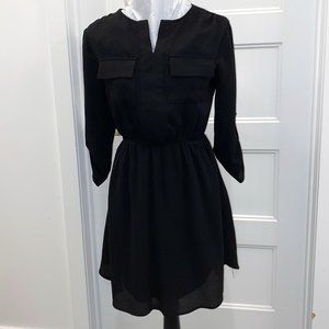 Black Long Tunic or Short Dress sz Medium